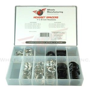 Wheels MFG 11/8 Spacer KIT Blk/Sil 105pc