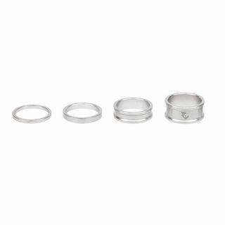 Wolf Tooth Headset Spacers RawSilver Kit