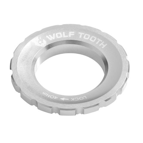 Wolf Tooth C/L Rotor Lockring Raw Silver