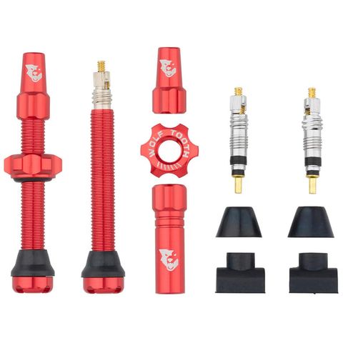 Wolf Tooth Tubeless Valves 44mm Red