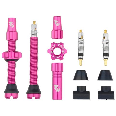 Wolf Tooth Tubeless Valves 44mm Pink
