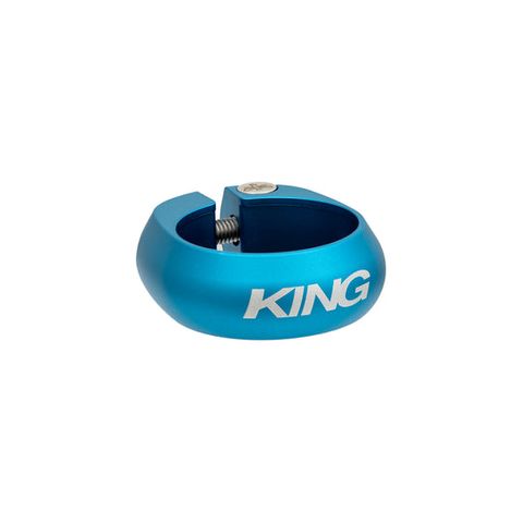 CHRIS KING SEATPOST COLLAR MATTE TURQUOISE