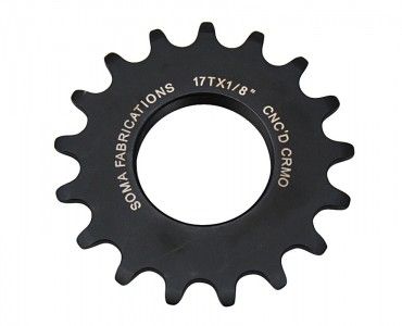 Soma Track Cog 19T 1/8 Black Machined