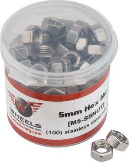 Wheels MFG M5 Hex lock nut SS 100 tub