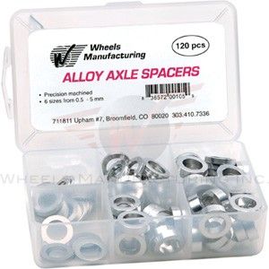 Wheels MFG Axle Spacer KIT 0.5-5mm 120pc