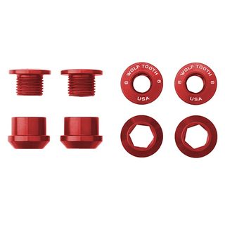 Wolf Tooth Chainring 1x bolt+nut 4xRed