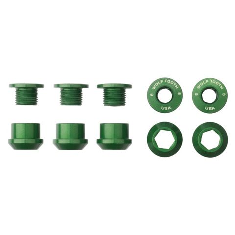 Wolf Tooth Chainring 1x bolt+nut 5xGreen