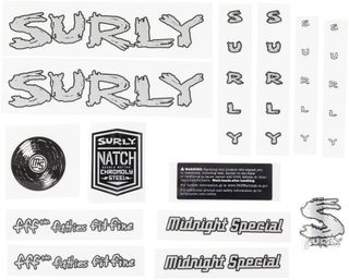 Surly Midnight Special Decals Silver