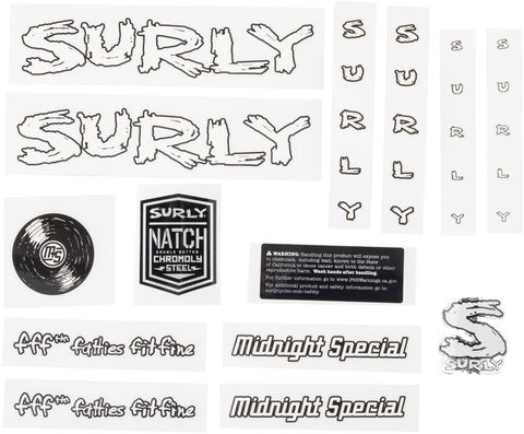 Surly Midnight Special Decal Set White