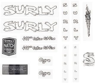 Surly Ogre Decal Set White