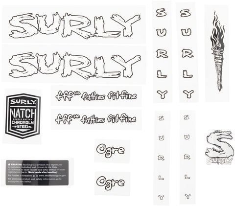 Surly Ogre Decal Set White