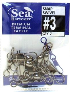 SEA HARVESTER BUE SNAP SWIVEL #3  PKT 7