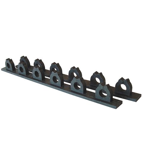 Rubber Rod Rack Wall Mount Twin Pack