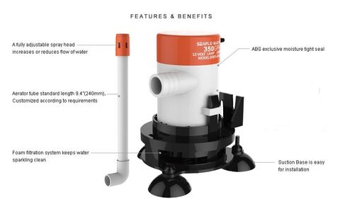 Sea Flo Aerator Kit 12 Volt 09 Series