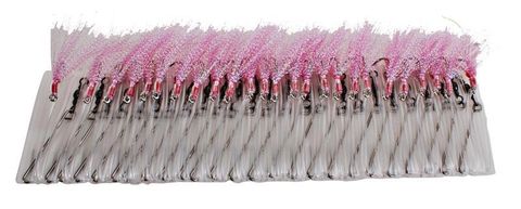 TRACES 25 HOOKS PINK TUBED 18R