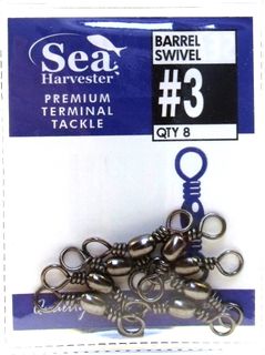 SEA HARVESTER BLUE BARREL SWIVEL #3 PKT 8