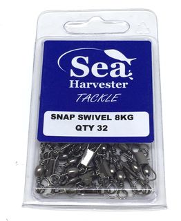 SEA HARVESTER BLUE SNAP SWIVEL 8KG BULK 32