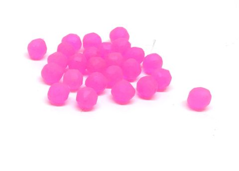 Soft Lumo Beads Pink Lge Bulk Qty 25