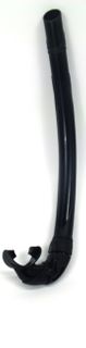 SILICON SNORKEL BLACK  FOLD UP