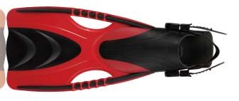 Snorkel Fin F88 S/M Open Heel Red/Black