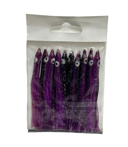 Needle Fish Black/Purple 90 mm Pkt10