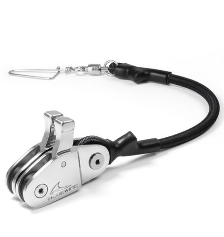 Bluewing  Outrigger Linelock Lock Pulley Double (Stainless Steel)