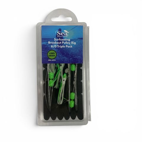 Breakout Surf Pulley Rig 6/0 Triple Pack