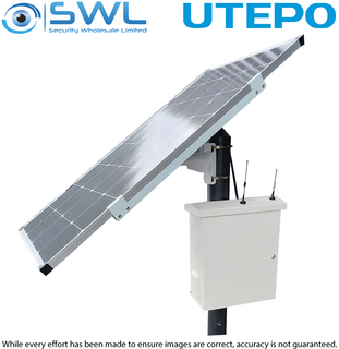 Utepo Solar Kit: 200W Panel, 100Ah Battery With MPPT, Switch 8xPoE + 2xLink Port