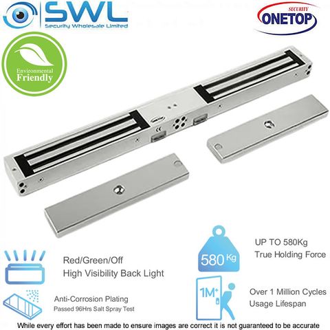 ONETOP EM5700D DSS/F: Environmental Friendly 580Kg Double Mag Lock 12/24VDC