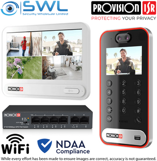Provision-ISR Intercom Kit: 1x Outdoor Station, 1x 4 Port Switch, 1x 7" Monitor