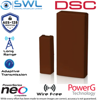 DSC Neo: PG4303BR Wireless 433MHz Vanishing Door Contact BROWN