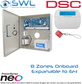 DSC Neo Kit: 8-64 Zone Panel, Cabinet, Transformer, Tamper, LCD KP Prox