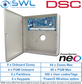 DSC Neo Kit: 8-64 Zone Panel, Cabinet, Transformer, Tamper, LCD KP Prox