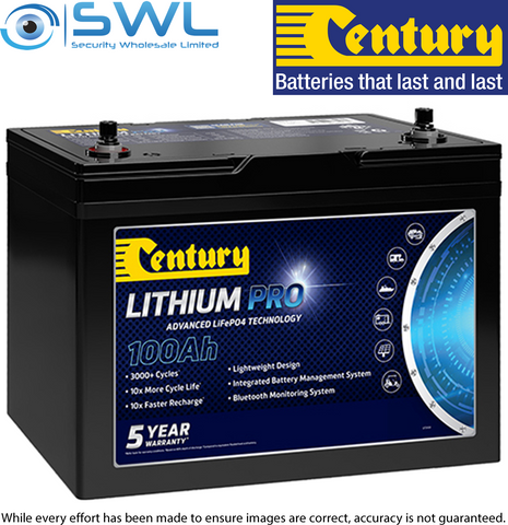 Century UPZ12-100, 12v 100 A/H Lithium Deep Cycle Battery