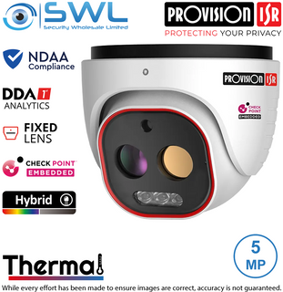 PROVISION-ISR DH-THERMAL-3-V2 Thermal  & 5MP Turret, IP66, 20m IR/White Light