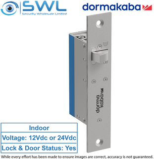 Dormakaba SL30SGL Cobalt Mini Side Load Lock 12-24 Vdc, Single Swing, Monitored