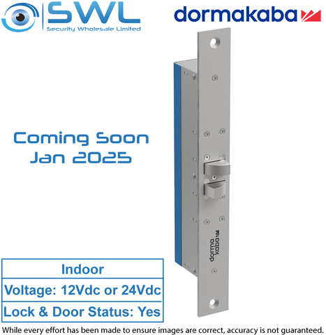 Dormakaba SL30DBL Cobalt Side Load Lock 12-24 Vdc, Double Swing, Monitored