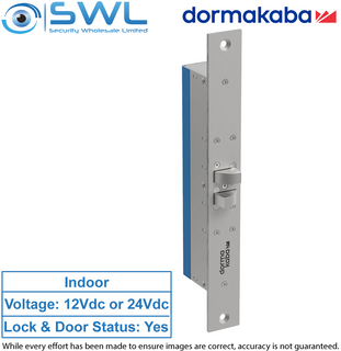 Dormakaba SL30DBL Cobalt Side Load Lock 12-24 Vdc, Double Swing, Monitored