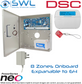 DSC Neo Kit: 8-64 Zone Panel, Cabinet, Plug Pack, Tamper, LCD KP Prox