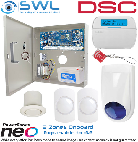 DSC Neo Neo & Texecom Kit: Trans, Tamper, LCD KP, 2x Sirens, 2x P15 PIRs