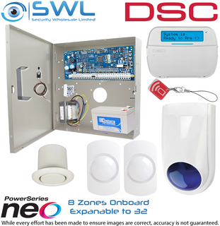 DSC Neo Neo & Texecom Kit: Trans, Tamper, LCD KP, 2x Sirens, 2x P15 PIRs