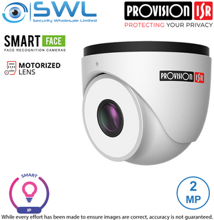 Provision ISR DW-320FR-MVF2 Smart Series: 2MP Face Rec WDR IR10m LED IP67 7-22mm