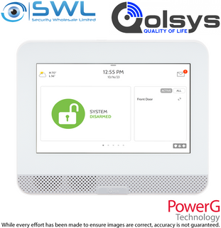 Qolsys IQ4PM:HUB, No Camera, AT&T ANZ PowerG 433MHz, White IQ PowerManage