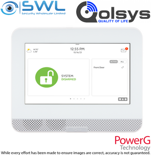 Qolsys IQ4: Hub, No Camera, AT&T ANZ PowerG 433MHz, White IQ PowerManage