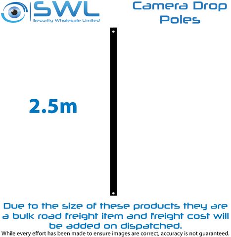 Dropper Pole CAMPOLE-BLACK25: 2.5m Camera Dropper Pole 28mm Diameter BLACK