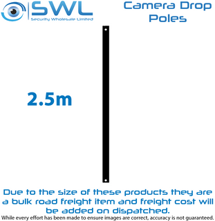Dropper Pole CAMPOLE-BLACK25: 2.5m Camera Dropper Pole 28mm Diameter BLACK