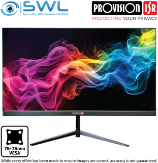 Provision-ISR MON-24FHD-BL: 24" Monitor, 1920x1080, HDMI & VGA, VESA, Ultra-Thin