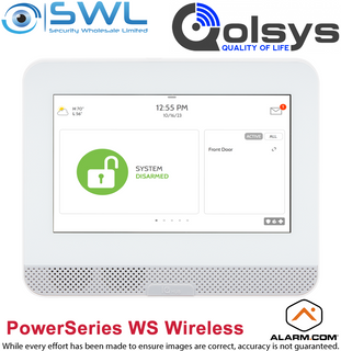 Qolsys IQ4: IQP4065 ADC: PRO, AT&T ANZ PowerSeries WS 433MHz, White ADC