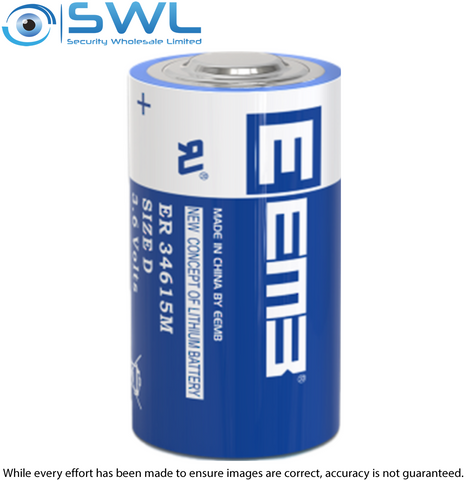 ER34615 Size D 3.6V Lithium Battery for Optex Wireless Beams
