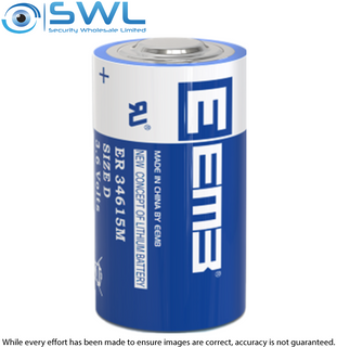 ER34615 Size D 3.6V Lithium Battery for Optex Wireless Beams